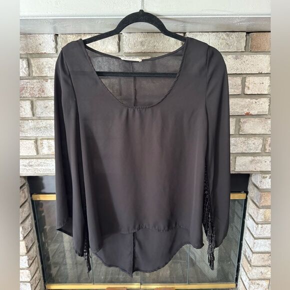 Sheer fringe blouse - Picture 6 of 8
